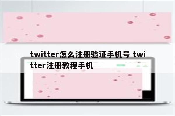 twitter怎么注册验证手机号 twitter注册教程手机