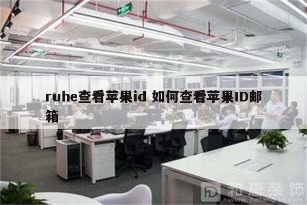 ruhe查看苹果id 如何查看苹果ID邮箱