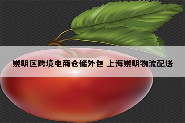 崇明区跨境电商仓储外包 上海崇明物流配送