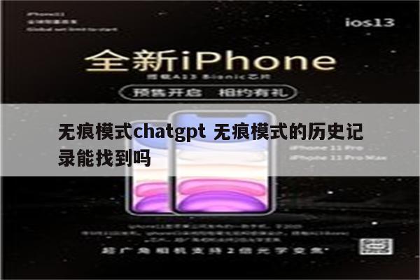 无痕模式chatgpt 无痕模式的历史记录能找到吗