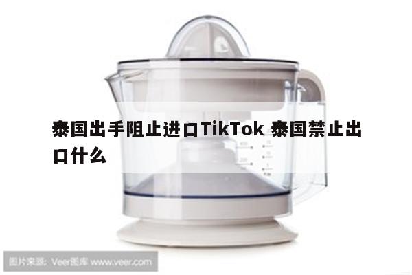 泰国出手阻止进口TikTok 泰国禁止出口什么