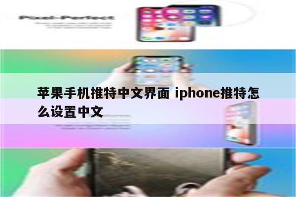 苹果手机推特中文界面 iphone推特怎么设置中文