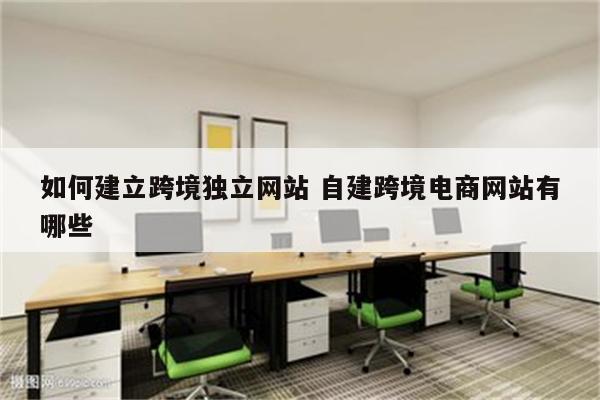 如何建立跨境独立网站 自建跨境电商网站有哪些