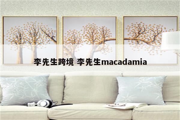 李先生跨境 李先生macadamia