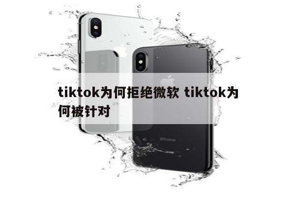 tiktok为何拒绝微软 tiktok为何被针对