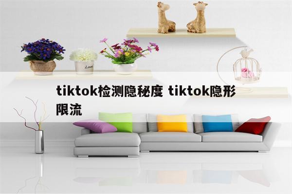 tiktok检测隐秘度 tiktok隐形限流