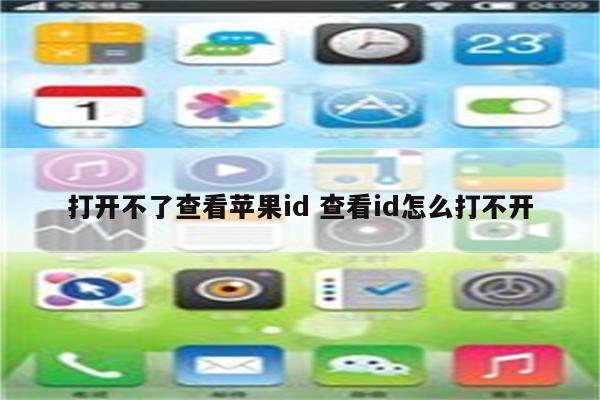 打开不了查看苹果id 查看id怎么打不开