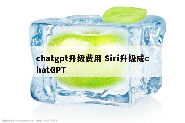 chatgpt升级费用 Siri升级成chatGPT