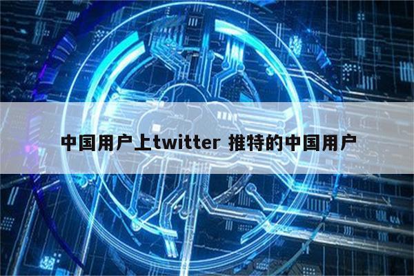 中国用户上twitter 推特的中国用户