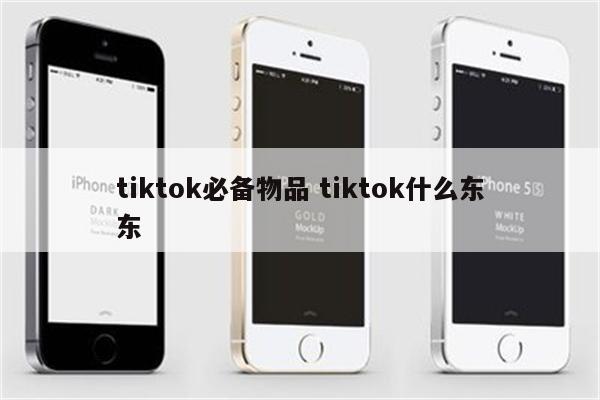 tiktok必备物品 tiktok什么东东