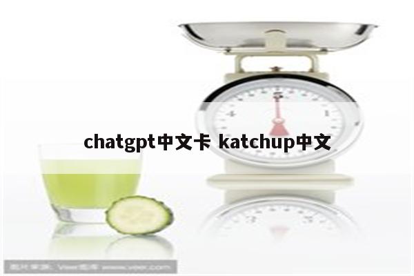 chatgpt中文卡 katchup中文