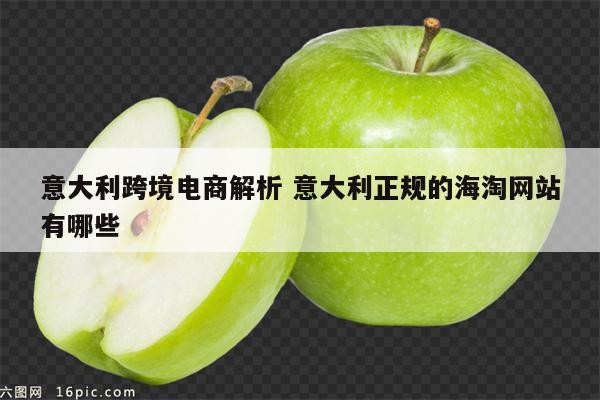 意大利跨境电商解析 意大利正规的海淘网站有哪些