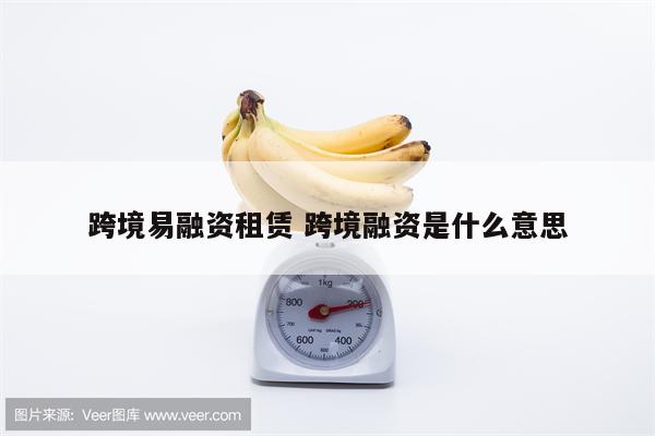 跨境易融资租赁 跨境融资是什么意思