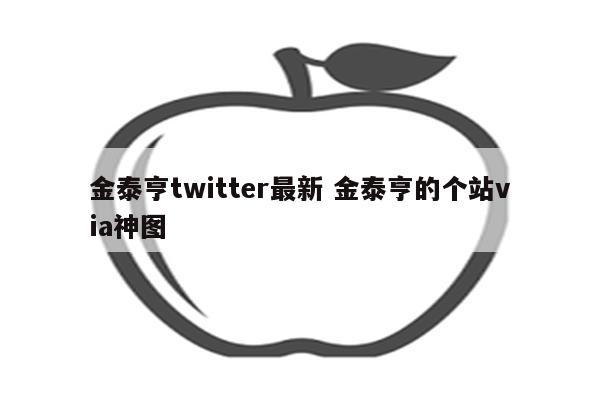 金泰亨twitter最新 金泰亨的个站via神图