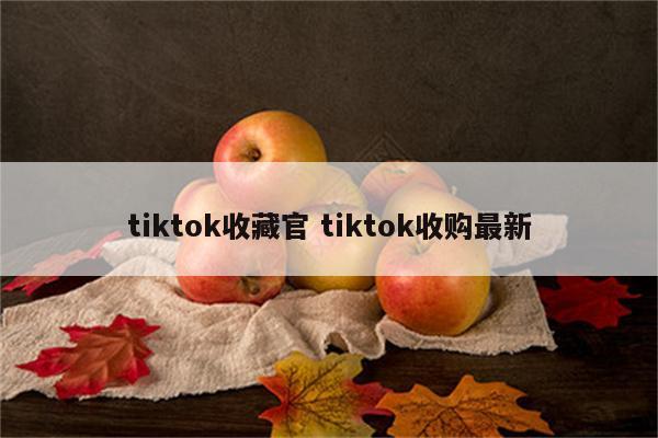 tiktok收藏官 tiktok收购最新