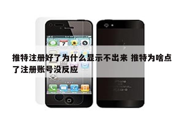 推特注册好了为什么显示不出来 推特为啥点了注册账号没反应