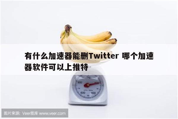 有什么加速器能删Twitter 哪个加速器软件可以上推特