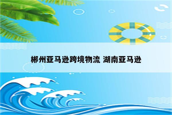 郴州亚马逊跨境物流 湖南亚马逊