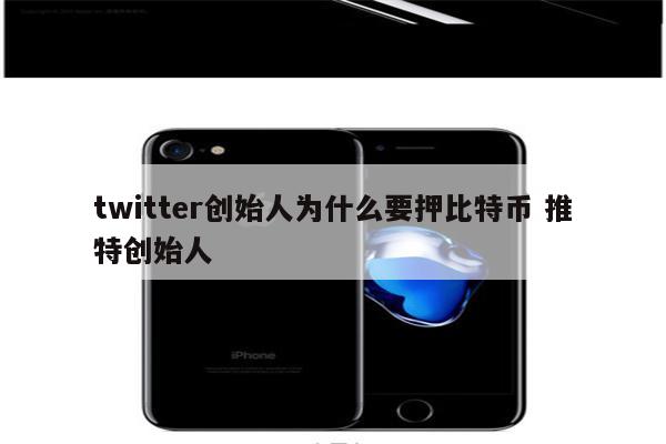 twitter创始人为什么要押比特币 推特创始人
