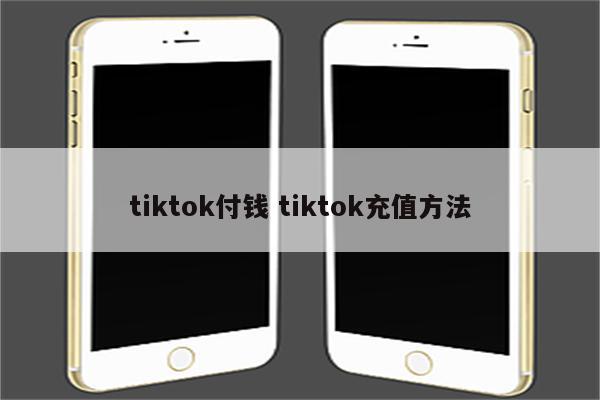 tiktok付钱 tiktok充值方法