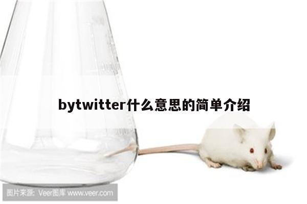 bytwitter什么意思的简单介绍