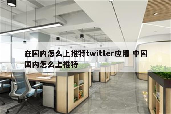 在国内怎么上推特twitter应用 中国国内怎么上推特