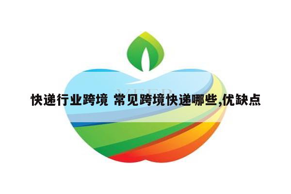 快递行业跨境 常见跨境快递哪些,优缺点