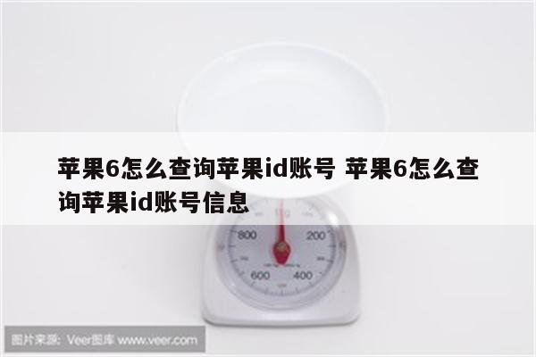 苹果6怎么查询苹果id账号 苹果6怎么查询苹果id账号信息