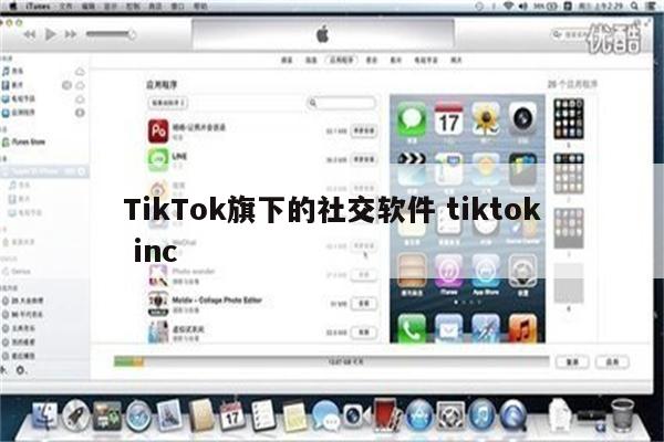 TikTok旗下的社交软件 tiktok inc