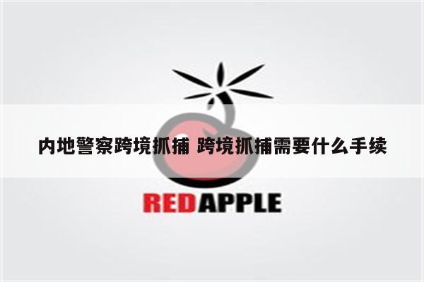 内地警察跨境抓捕 跨境抓捕需要什么手续
