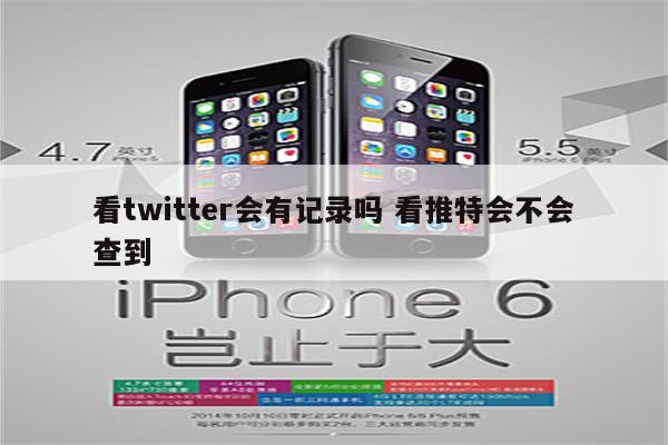 看twitter会有记录吗 看推特会不会查到