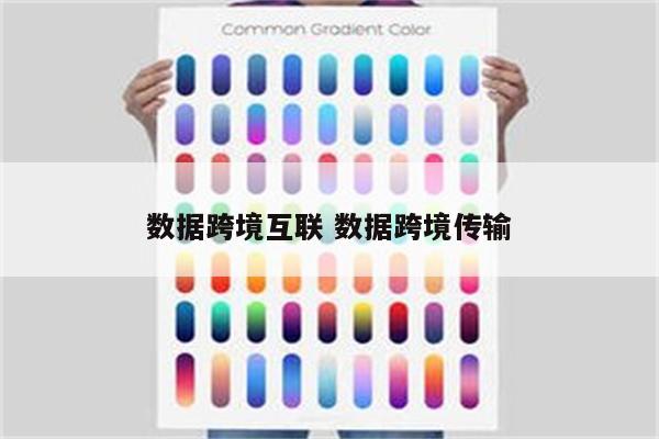 数据跨境互联 数据跨境传输