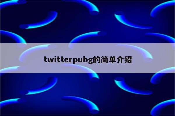 twitterpubg的简单介绍