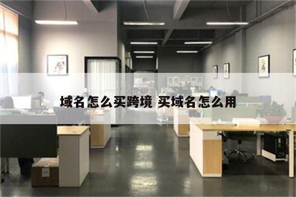 域名怎么买跨境 买域名怎么用