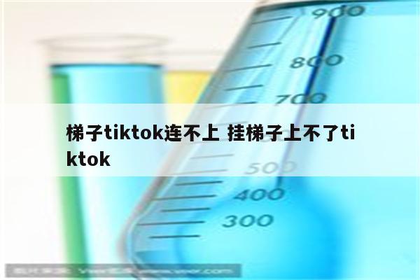 梯子tiktok连不上 挂梯子上不了tiktok