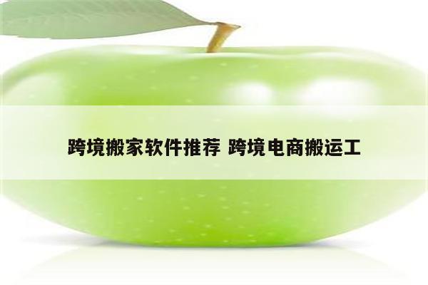 跨境搬家软件推荐 跨境电商搬运工