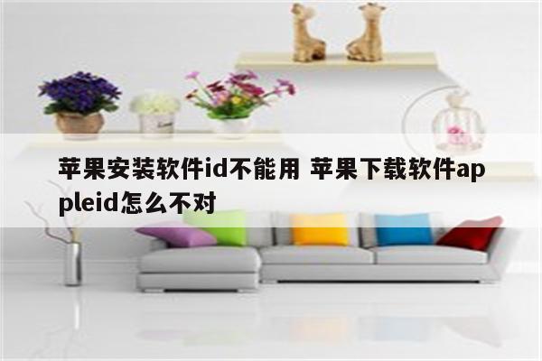 苹果安装软件id不能用 苹果下载软件appleid怎么不对