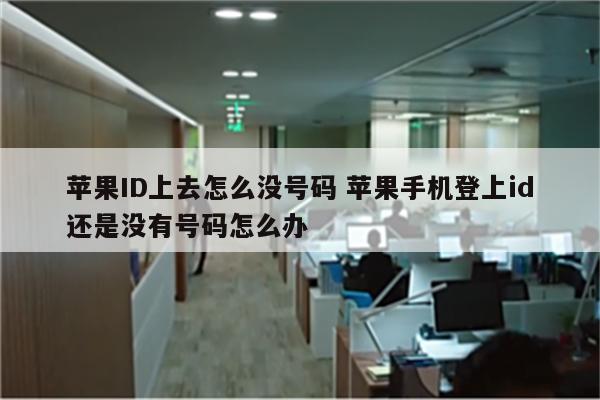 苹果ID上去怎么没号码 苹果手机登上id还是没有号码怎么办