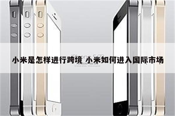 小米是怎样进行跨境 小米如何进入国际市场