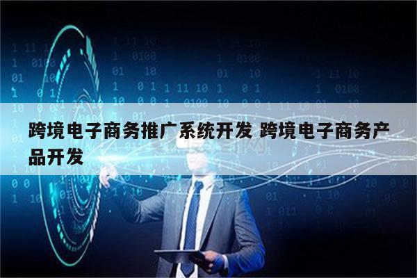 跨境电子商务推广系统开发 跨境电子商务产品开发