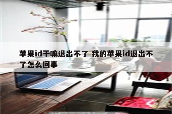 苹果id干嘛退出不了 我的苹果id退出不了怎么回事