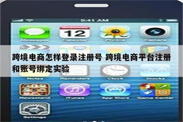 跨境电商怎样登录注册号 跨境电商平台注册和账号绑定实验