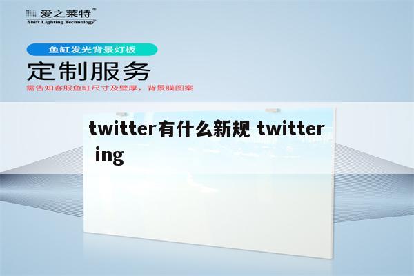 twitter有什么新规 twitter ing