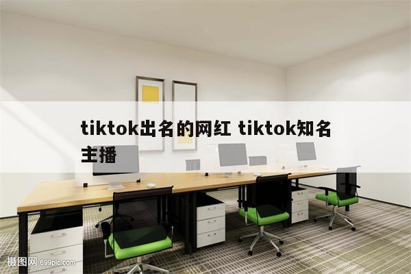 tiktok出名的网红 tiktok知名主播