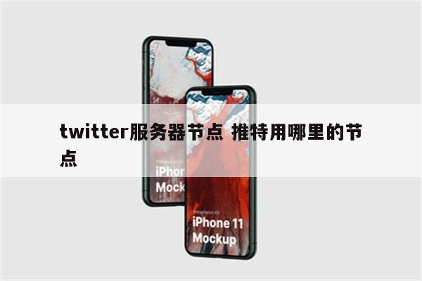 twitter服务器节点 推特用哪里的节点
