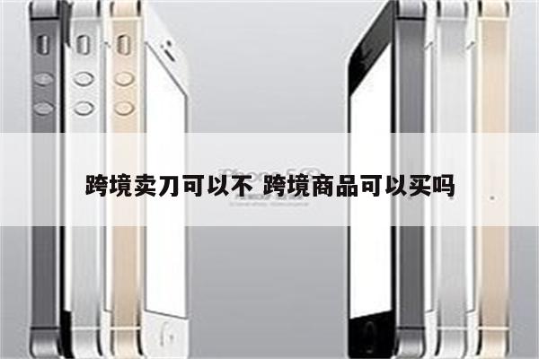 跨境卖刀可以不 跨境商品可以买吗