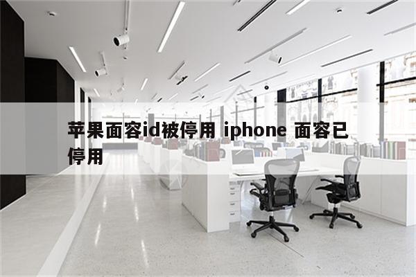 苹果面容id被停用 iphone 面容已停用