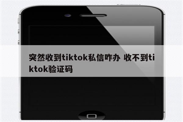 突然收到tiktok私信咋办 收不到tiktok验证码