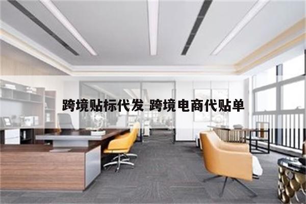 跨境贴标代发 跨境电商代贴单