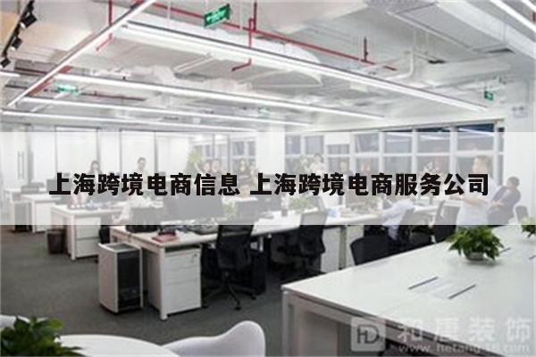 上海跨境电商信息 上海跨境电商服务公司